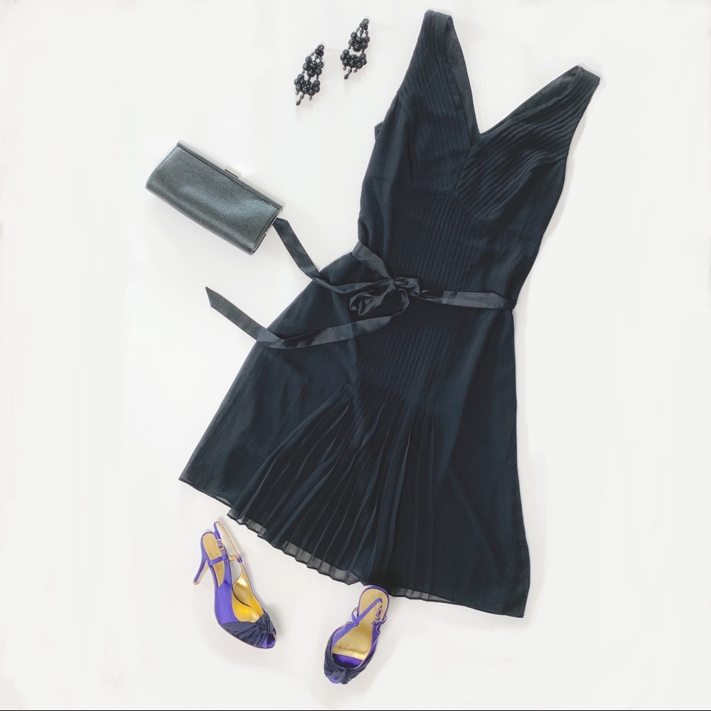 NWT Loft Hepburnesque Pleated Cocktail Dress Sz 14